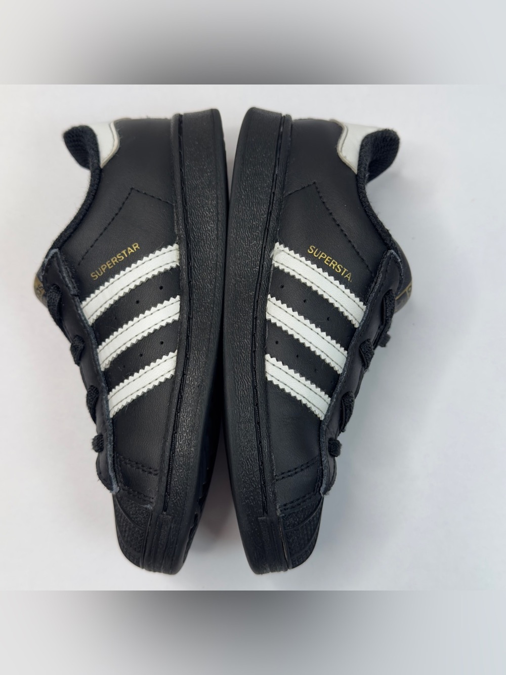 Toddler Kids Sneakers Shoes Adidas Superstar EL I  EF5396 Black Size 10K Black - Picture 10 of 11